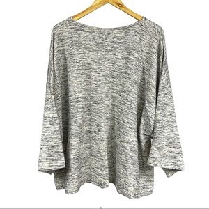 Pure Jill Space Dyed Gray Tunic Women’s Size 4X